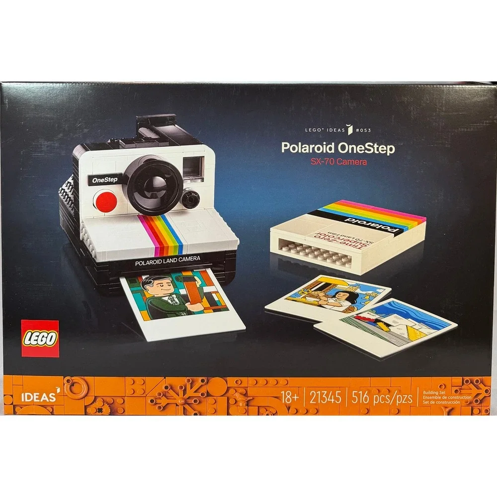LEGO‎ Ideas Polaroid OneStep SX-70 Camera 21345 Building Set 516 Pieces New